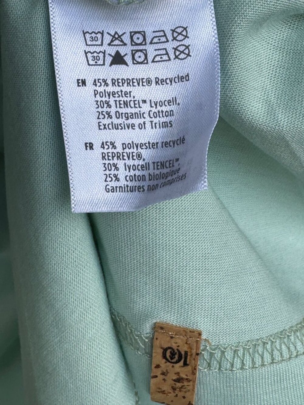 Tentree Mens Graphic Tee XXL Light Green Treeblend Sustainable New - Picture 3 of 16